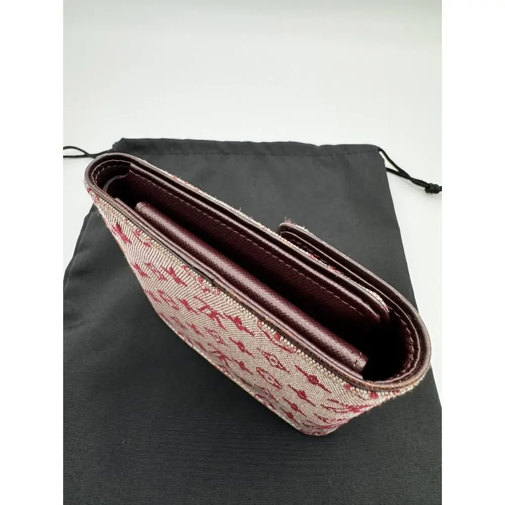 Louis Vuitton Monogram Mini Lin Red Canvas Compact Wallet Bifold Made in France - Picture 7 of 16